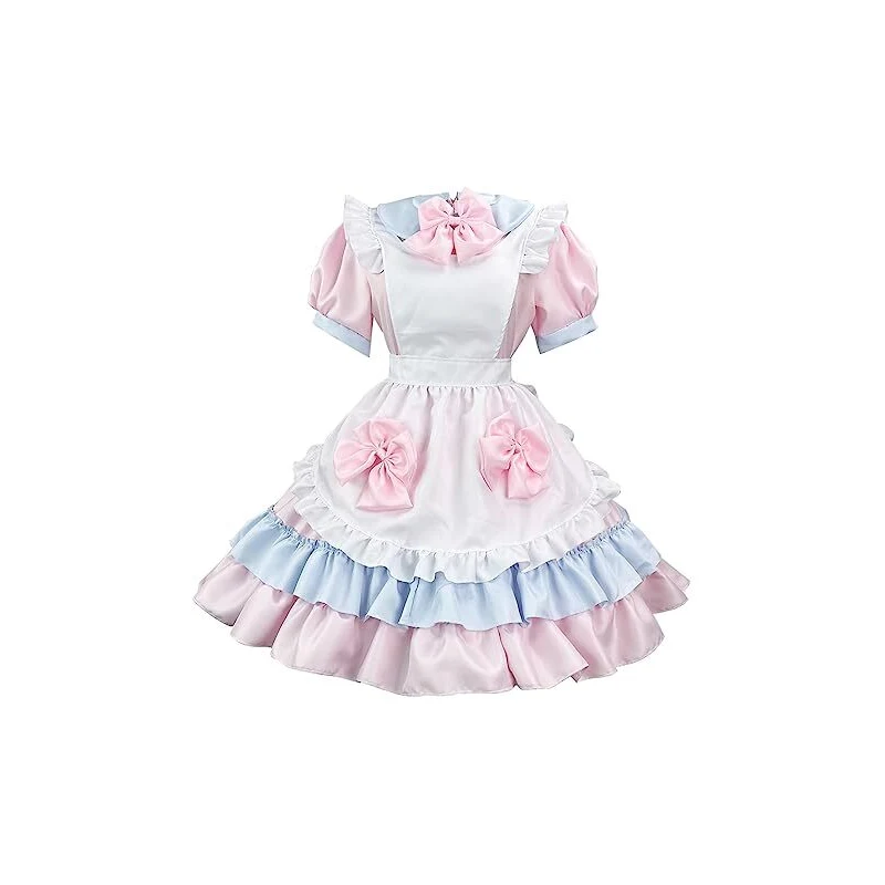 Costume Da Cameriera Vittoriana Per Ragazza - Abito Da Pioniere Con Grembiule E Cofanetto, Vestito Storico Per Bambine