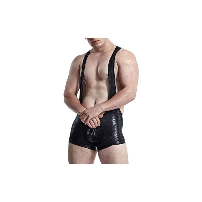 Body Uomo Nylon Spandex Tuta Intima Uomo ONEFIT - Mesh Traspirante Per Wrestling E Sport Body Uomo Rete Sportivo - Foto 8