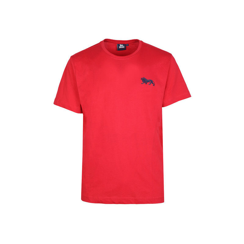 Lonsdale T-shirt In Cotone Manica Corta Da Uomo Rosso Taglia Xxl