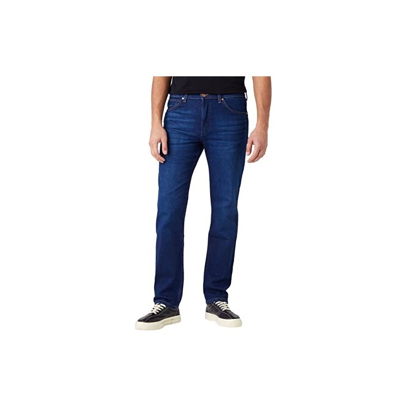 Jeans Wrangler Greensboro Uomo - Taglio Dritto, Cotone Elasticizzato, Comodi E Stilosi - Foto 3