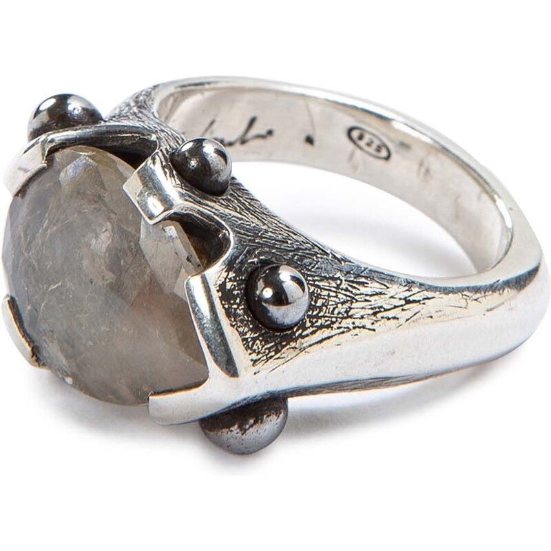 Glauco Cambi anello CORINDONE in argento