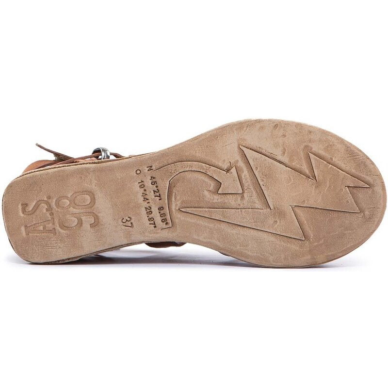 A.S.98 sandali LAGOS in pelle cuoio