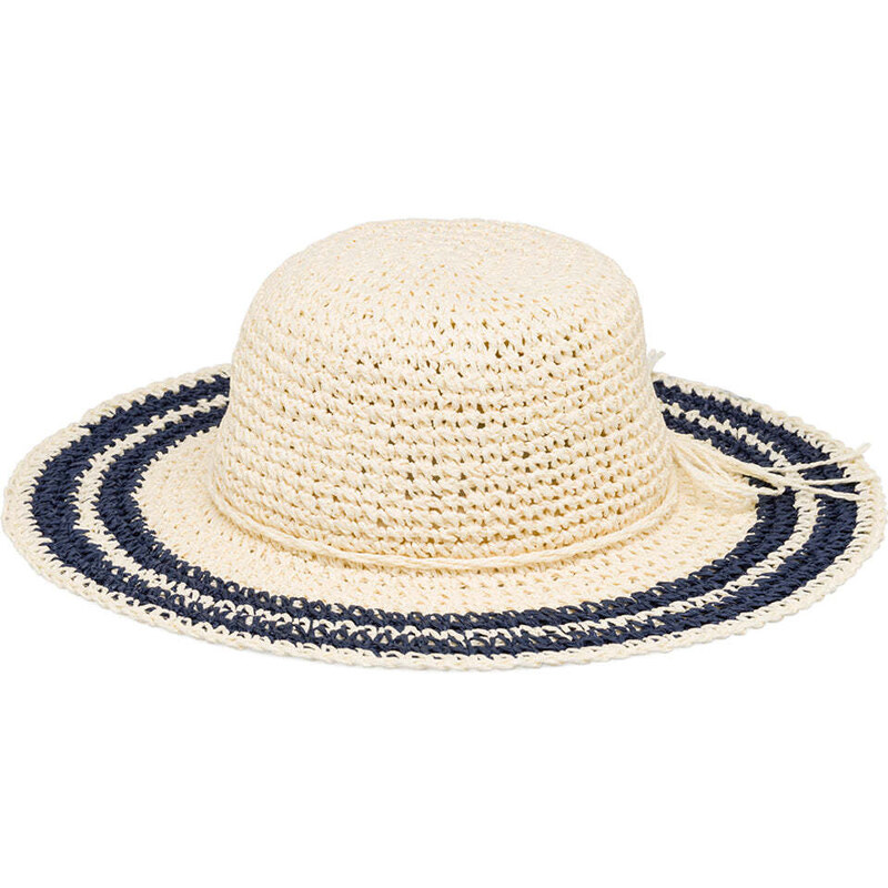 Cappello di paglia a tesa larga da donna stile uncinetto Lora Ferres ...