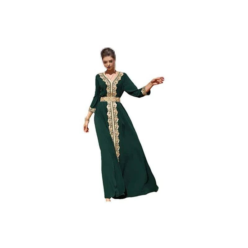 Bimba Caftano Kimono Copricostume In Raso Nero Con Stamapa Flamingo, Taglia 50, Lunghezza 52 Pollici - 2