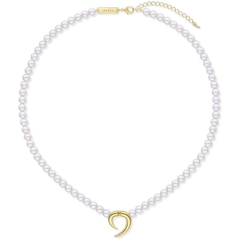 SINGULARU Collana Chic Pearl In Acciaio Oro 18Kt Con Perle D'Acqua Dolce - 3