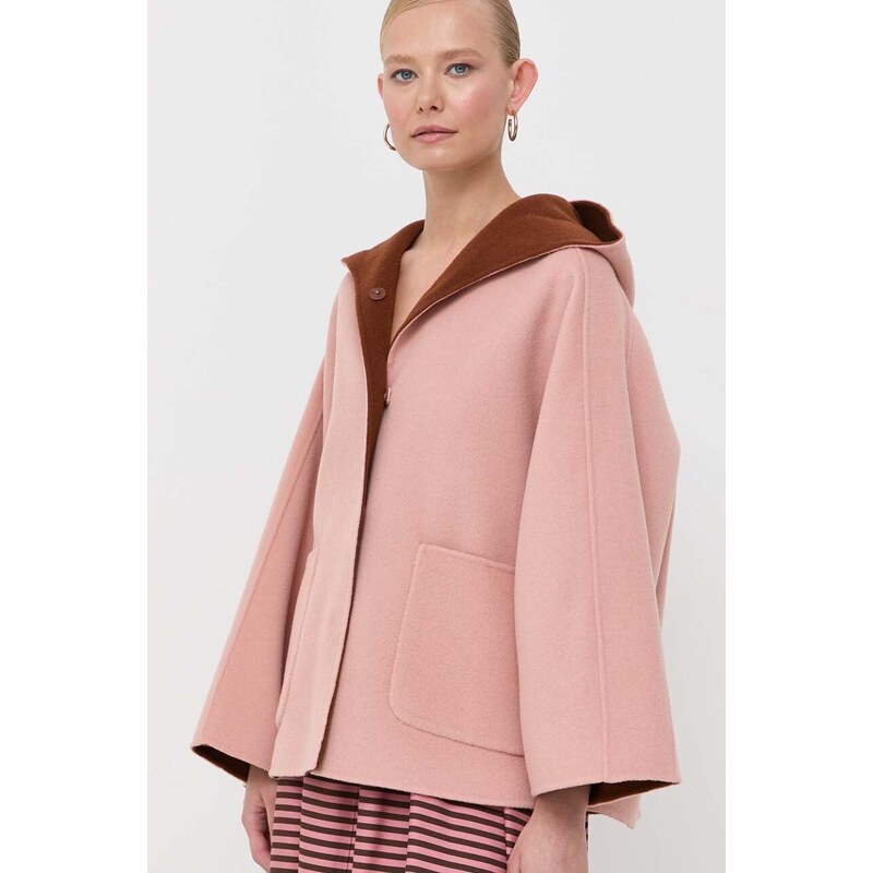Weekend Max Mara giacca in lana a doppia faccia colore rosa