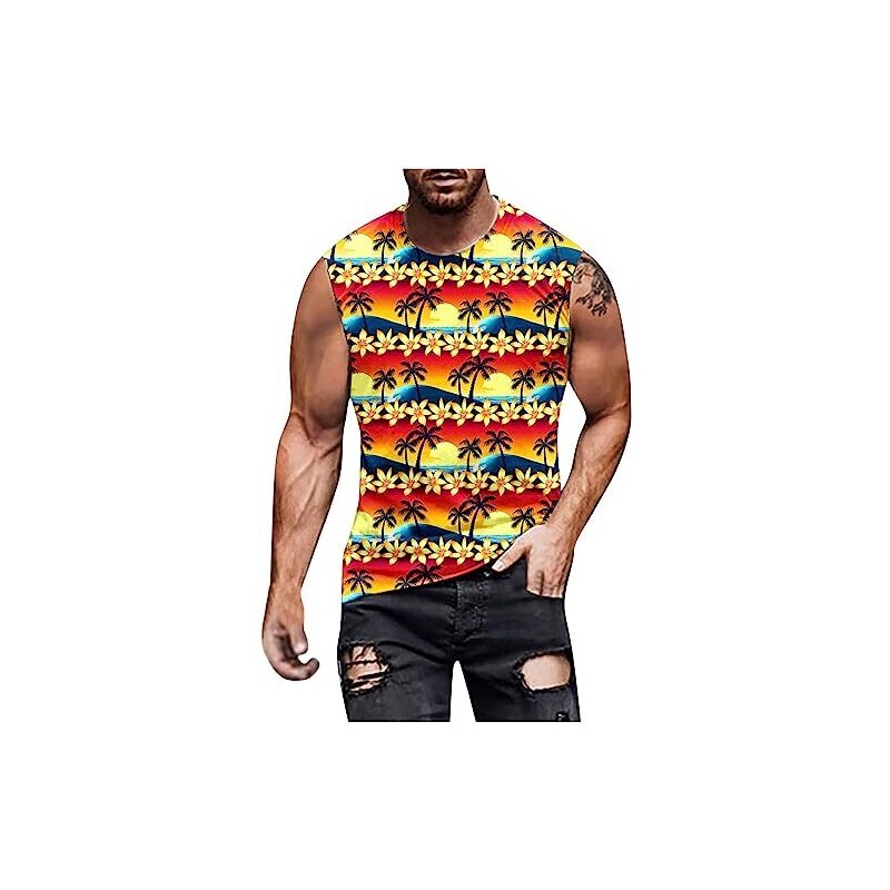 Ouber Canotta Uomo Giromanica Ribassato, Per Palestra E Bodybuilding, 93% Cotone 7% Elastan, Nero - 3