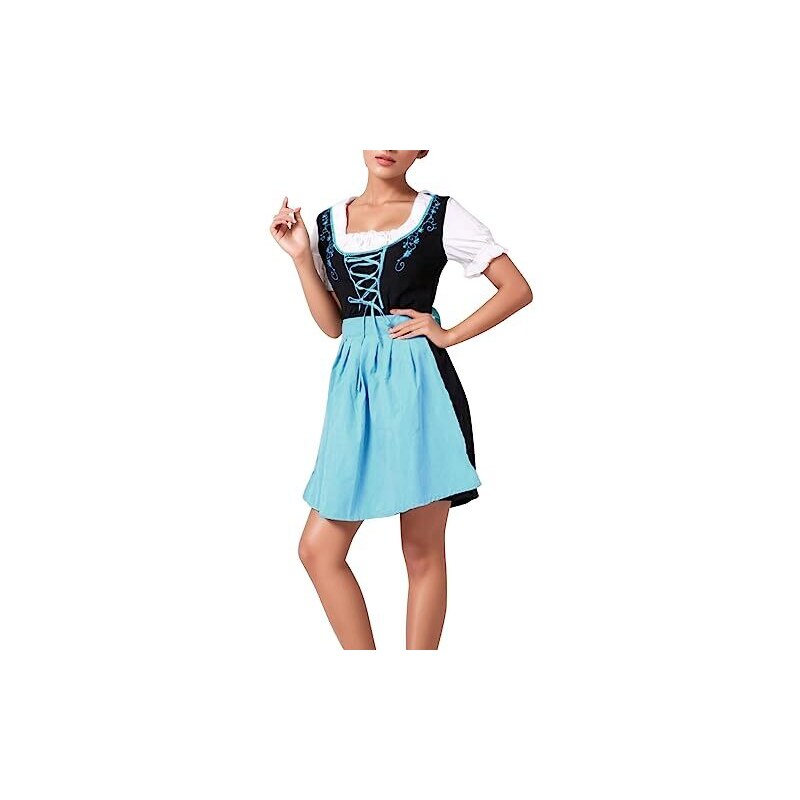 Robe Dirndl Pour Femme - Costume Traditionnel Pour Fête De La Bière - Style Vintage