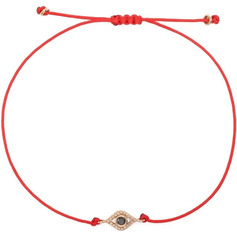 Braccialetto E Cavigliera Boho Evil Eye - Corda Rossa Intrecciata Con Occhio Turco - Regolabile
