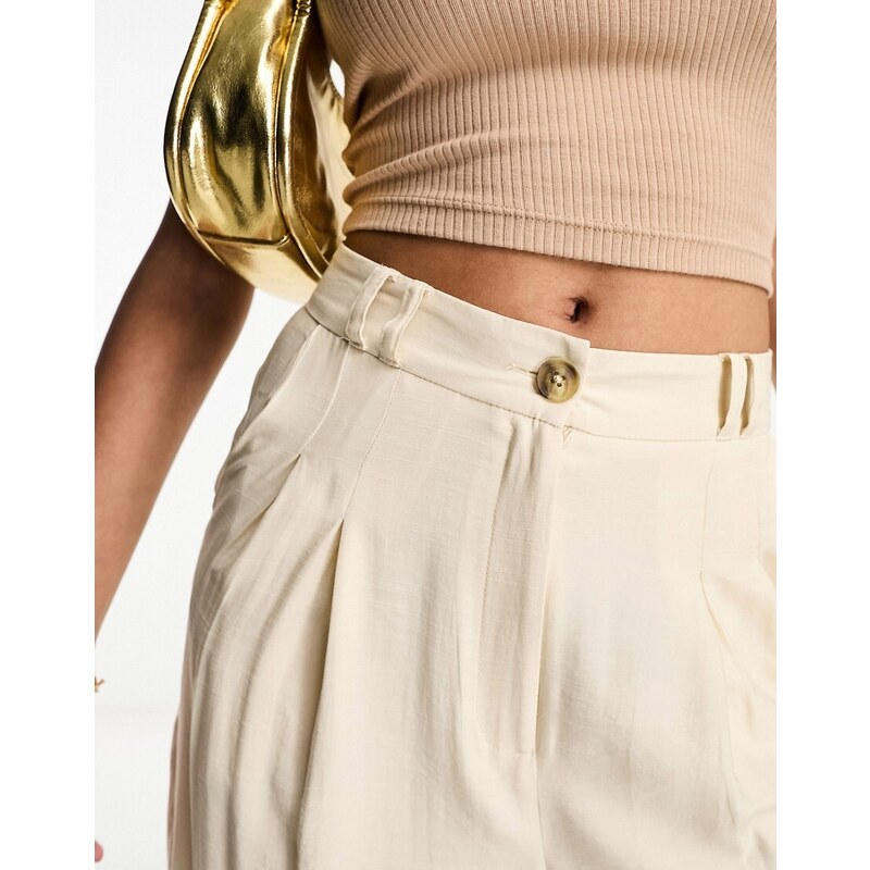 Style Cheat - Pantaloni a fondo ampio crema-Bianco