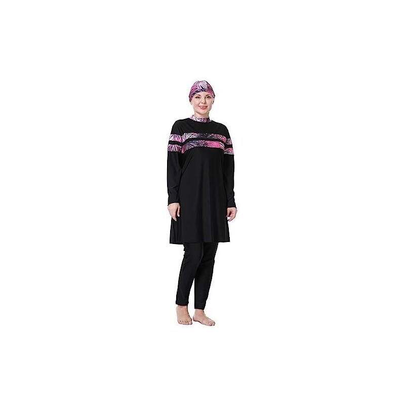 Buy Women Muslim Swimwear Full Coverage Islamic Burkini Swimsuit 3 Pieces Full Body With Hijab Sun Protection