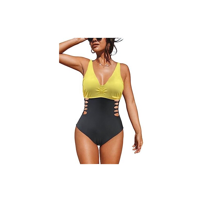 Costume Da Bagno Donna Intero Costume Da Bagno Intero Con Motivo