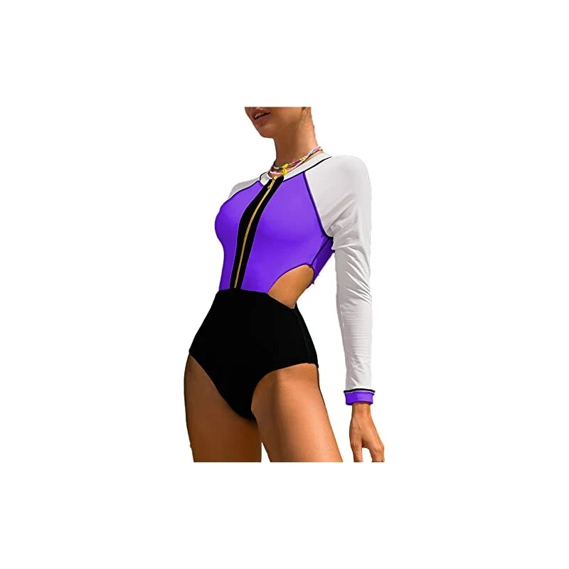 Tofern Costume Intero Donna per Terme Piscina Surf Monokini