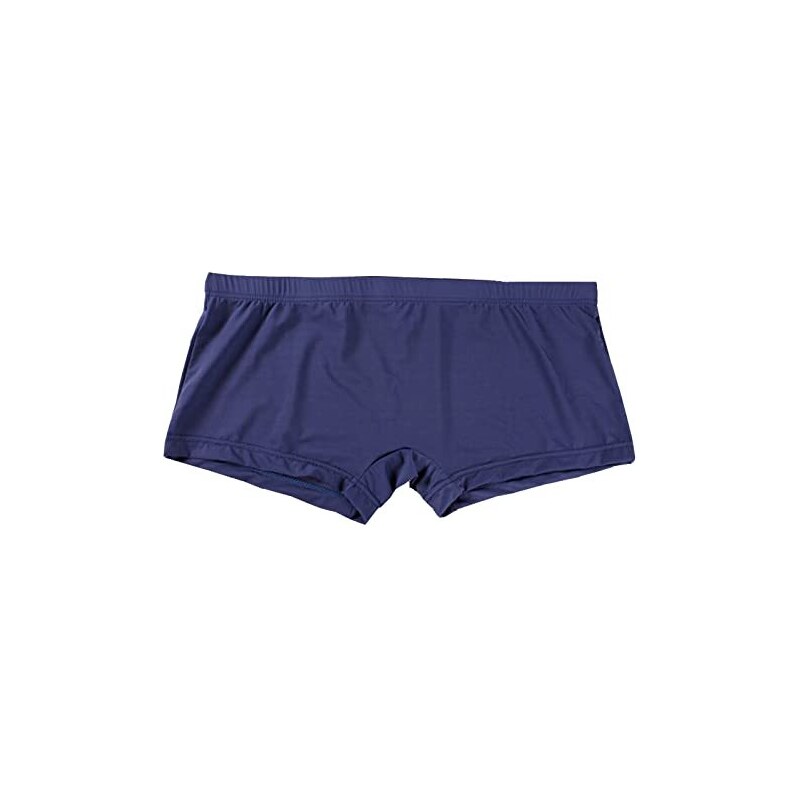 IEFiEL Pantaloni Corti Uomo Pelle Latex Shorts Bulge Pouch Boxer Rigonfiamento Perizoma Vita - Foto 4