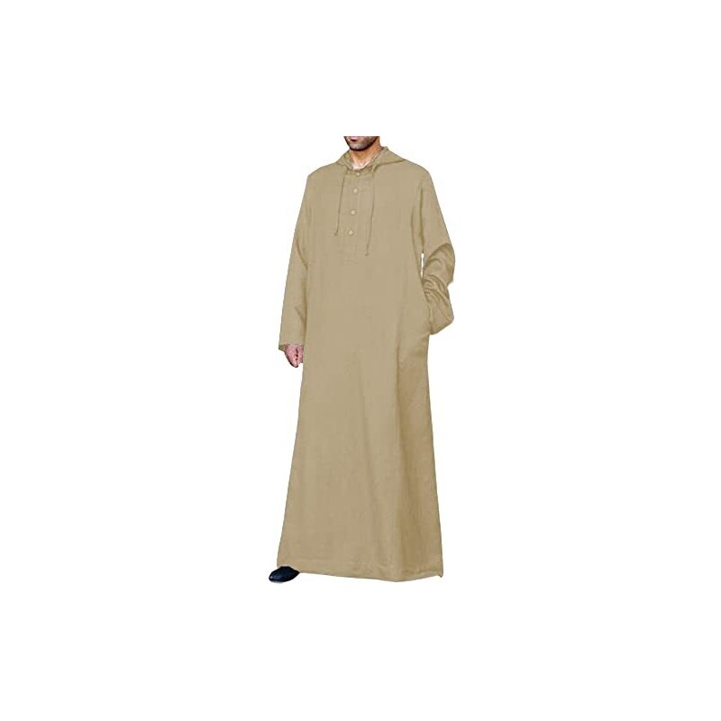 Djellaba di lana marocchina, cappotto thobe invernale con cappuccio - Italia