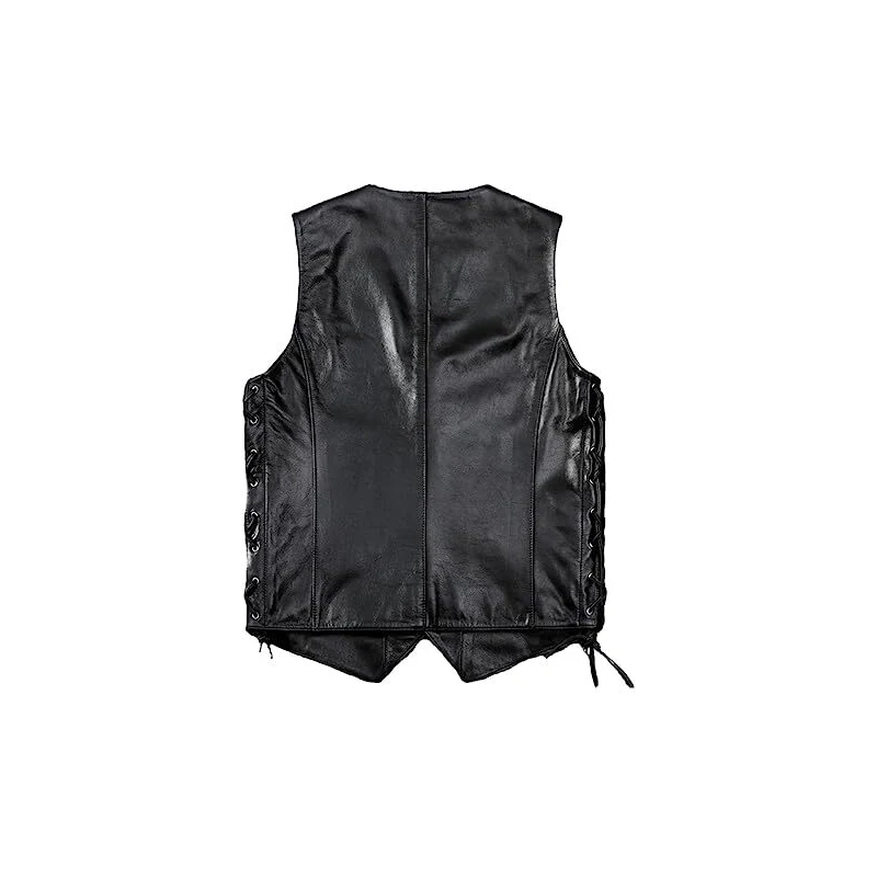 Maglietta Uomo Scollo A V 100% Cotone - Stampa Motociclista Chopper, Regular Fit, Certificata GOTS - Prodotta In Germania
