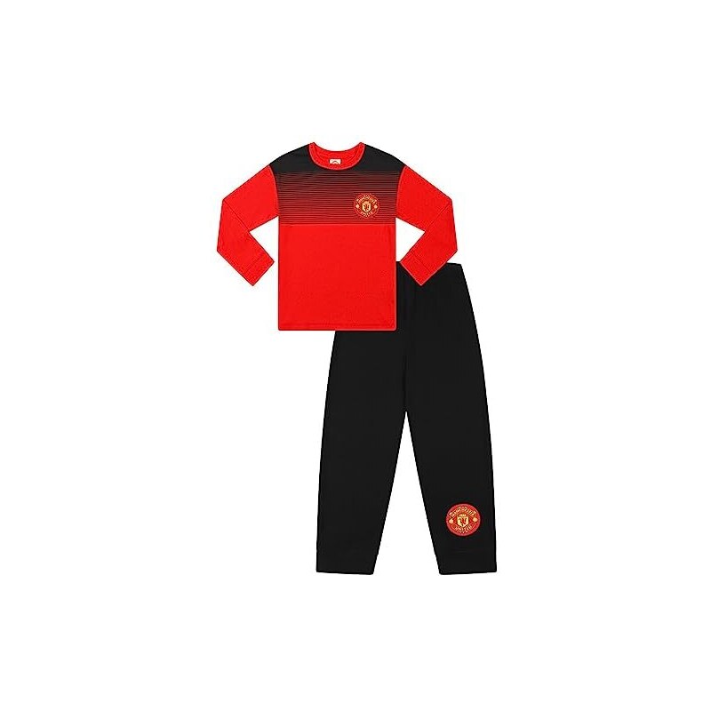 Pigiama Corto Uomo Manchester United – 100% Cotone, Ufficiale, Taglie S-XXL
