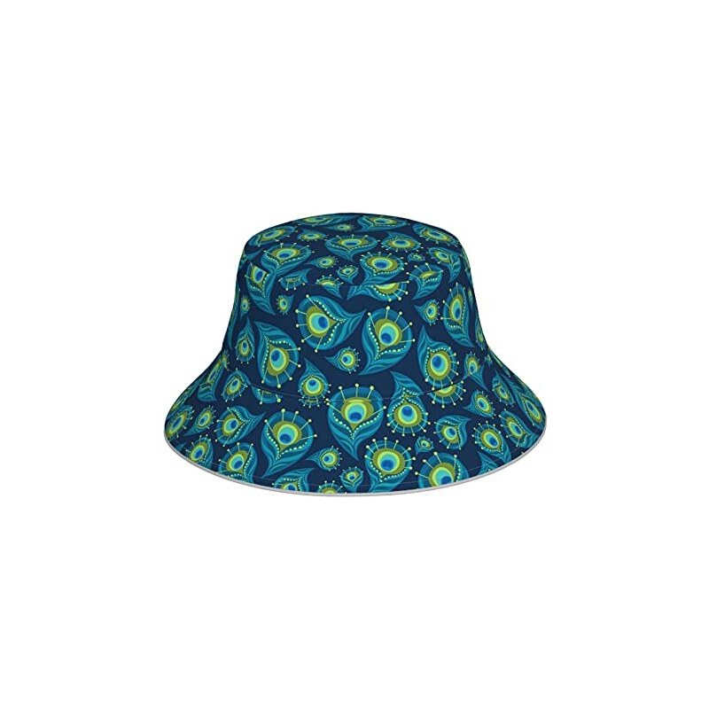 Cappello Da Pescatore Unisex Reversibile: Bianco E Fantasia, Perfetto Per L'estate. Taglia Unica, Leggero E Anti Sole