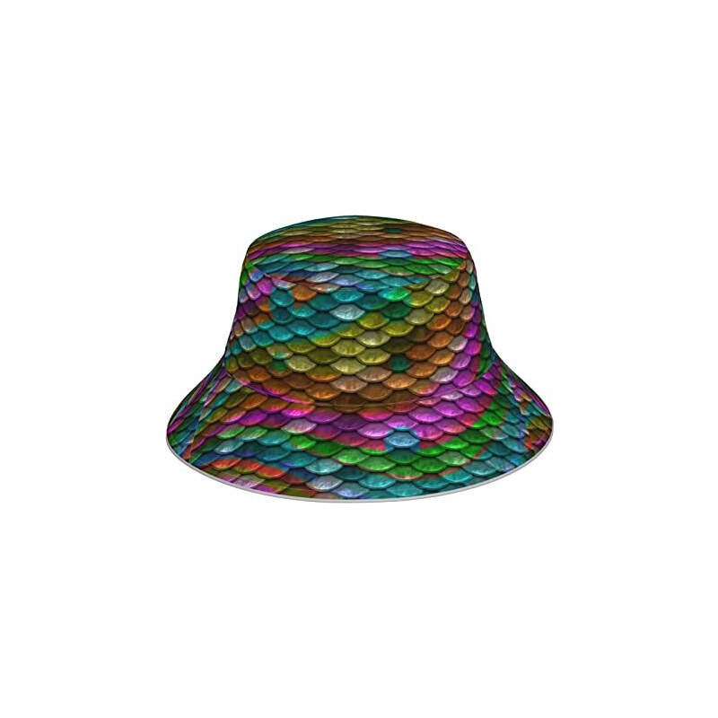 Cappello da pescatore unisex con stampa di mucca, in