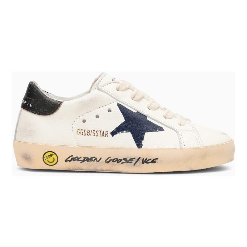 Golden Goose Sneaker Super-Star bianca/navy
