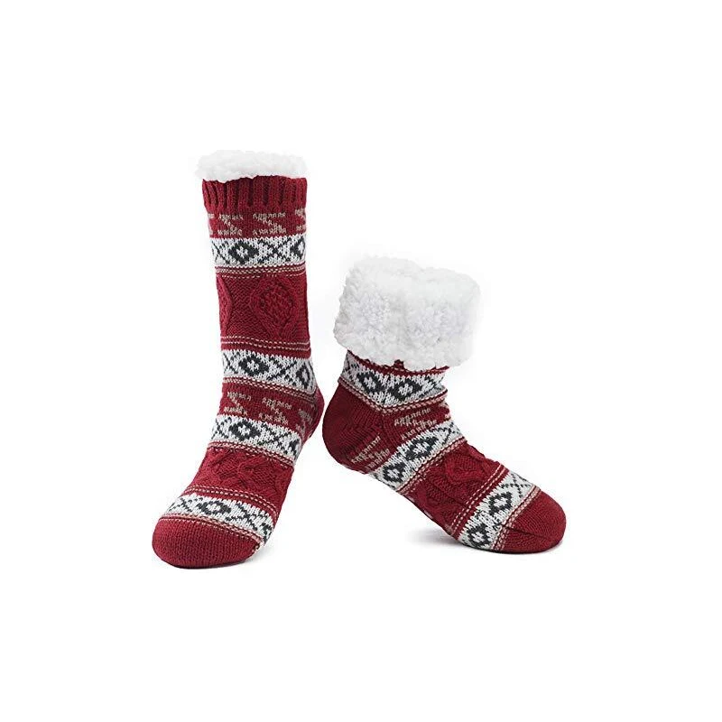 MaaMgic Calze Natalizie Calze Pelose Spesse da Donna Novità Calze