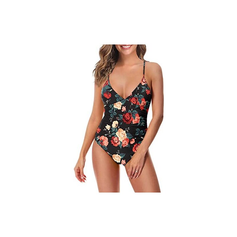 Costume Intero Donna Push Up - Scollo A V, Controllo Pancia, Spiaggia E Piscina - Foto 4