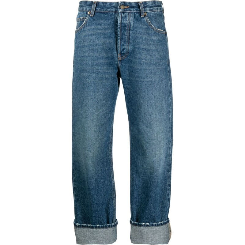 DARKPARK Jeans Liz dritti crop - Blu