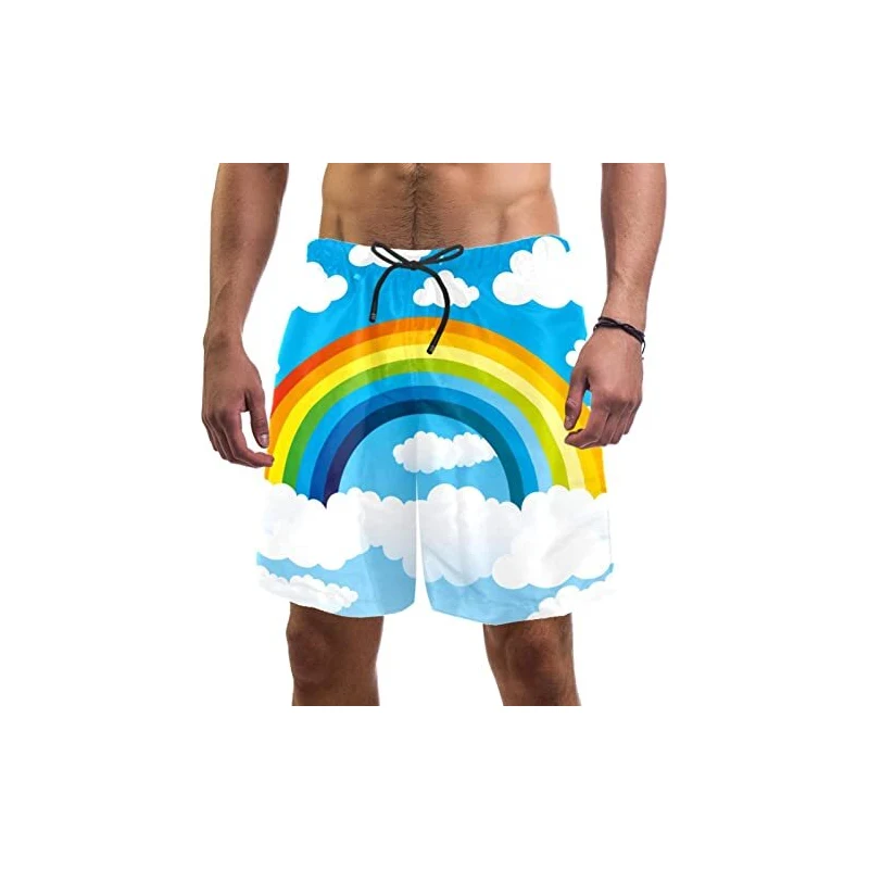 Novastar Canotta Uomo Asciugatura Rapida - Leopardato Neon Arcobaleno Sfumato, Per Corsa E Palestra, Taglie S-4XL
