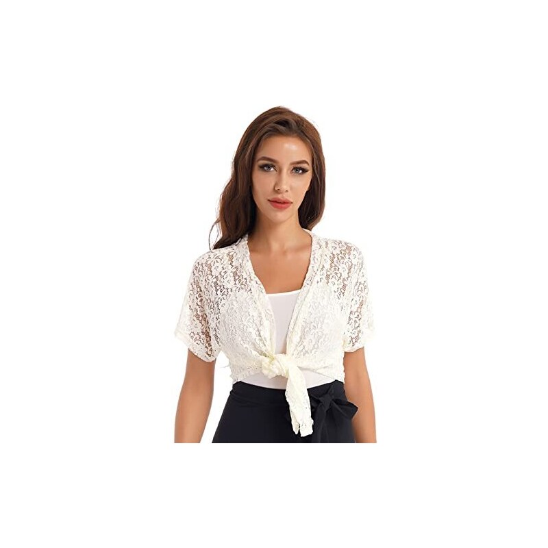 Maniche Corte Maglietta Beige Elegante Giacca Maglietta Elegante Matrimonio  Acquista Coprispalle Da Donna