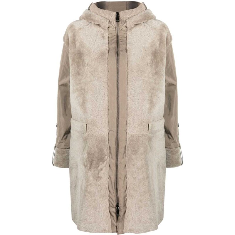 Suprema Cappotto in shearling reversibile Marrone