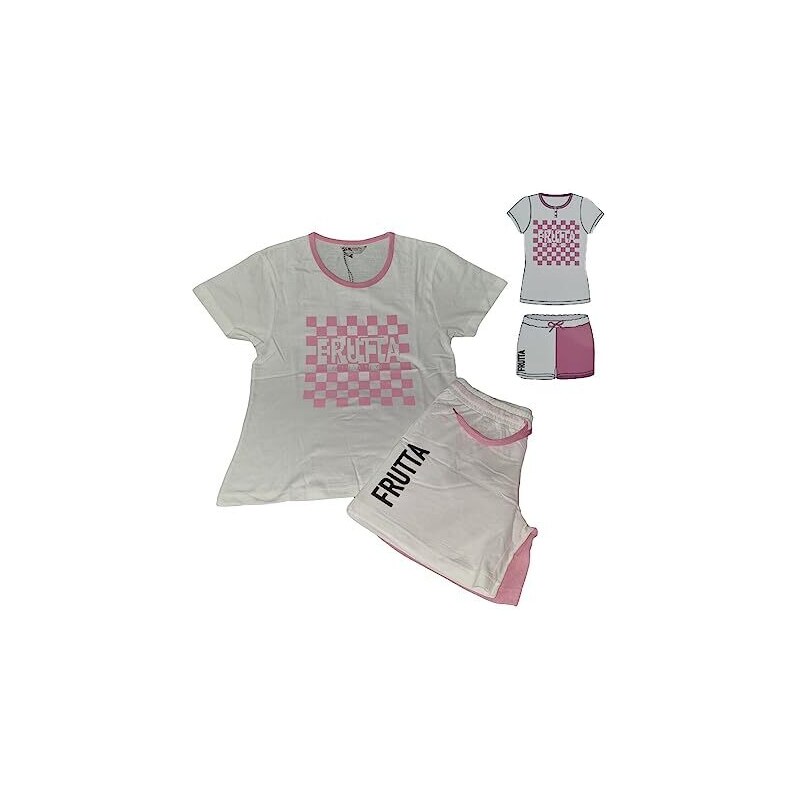 FANSU Pigiama Cotone Manica Corta per Bambino Due Pezzi Pigiami Set