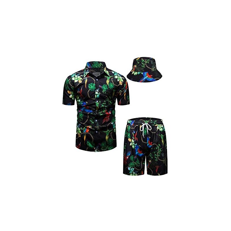 SHEIN LUNE Set Di Maglietta A Manica Corta E Pantaloncini In Stile Hawaiano Da Donna | SHEIN ALIA - Foto 12