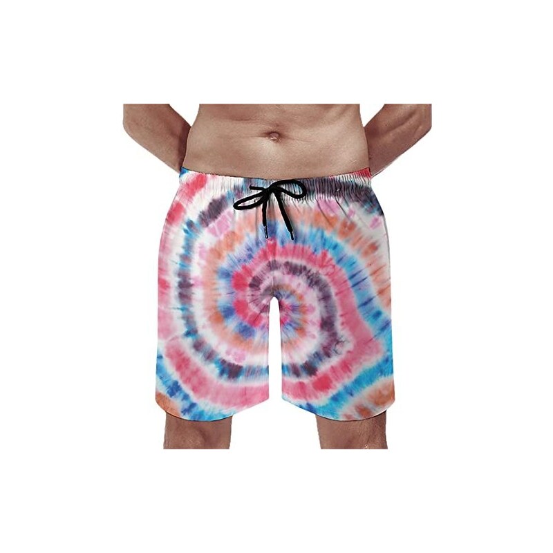 351 Costume Da Bagno Uomo Strisce Di Cuori D'oro Costume Da Spiaggia - Foto 6