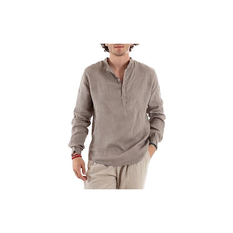 Giosal Pantalone Uomo Classico In Viscosa Morbida | Tinta Unita Con Catena Rimovibile | Made In Italy