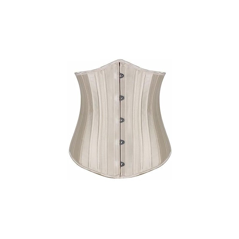 Naveed Corsettetto da donna in cotone resistente, corsetto in vita per riduzione della vita e allenamento della vita, Nero , 38