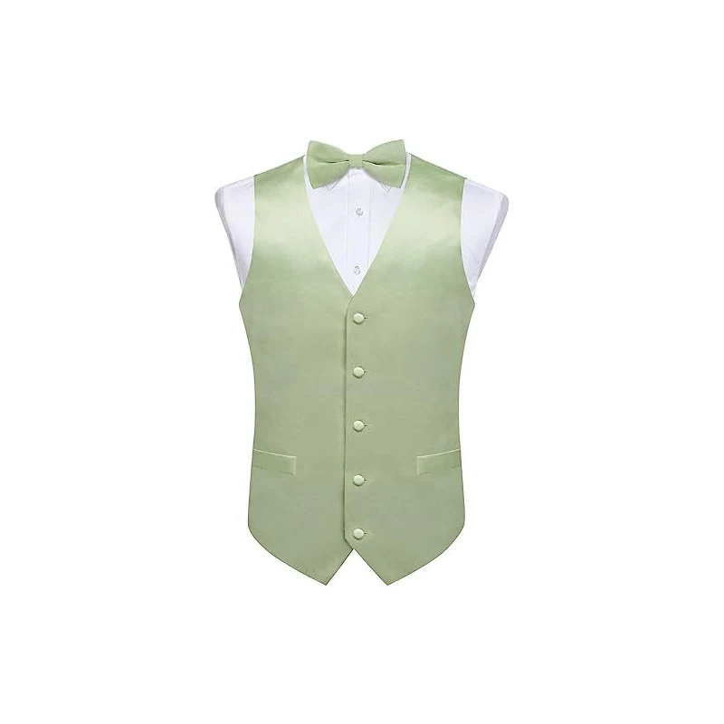 Gilet 3 Pezzi Per Ragazzi In Tweed Con Finestrella, Slim Fit, Cotone - Set Con Papillon E Fazzoletto, Colore Grigio-Blu, Per Matrimoni Ed Eventi Eleganti