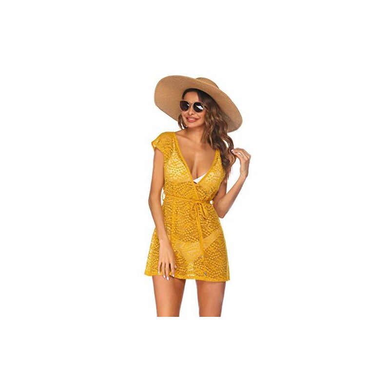 Pareo Bikini Fasciatoio Donna Taglie Forti S-5XL - Abito Da Spiaggia Leggero, Senza Etichette