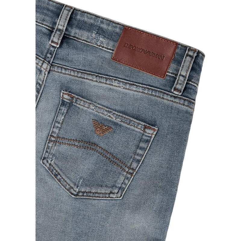 Emporio Armani Jeans j60 straight-slim comfort con rotture