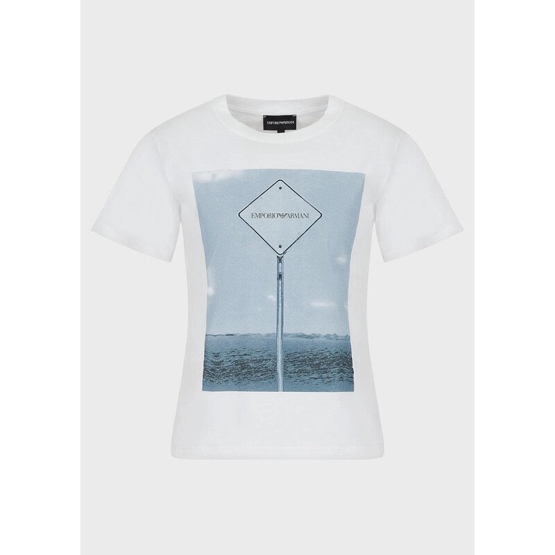 Emporio Armani T-shirt in jersey stampa fotografica