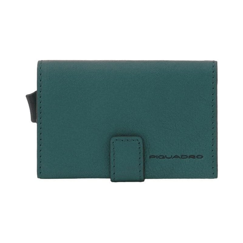 Piquadro Porta carte di credito in metallo black square