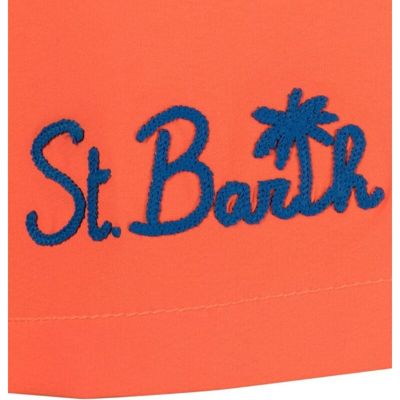 Mc2 Saint Barth Shorts mare stretch con ricamo logo