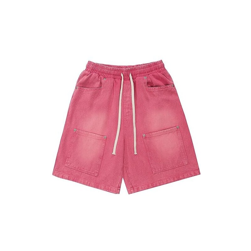 Pantaloncini larghi da donna in velluto a coste a vita alta autunno inverno Bermuda lunghezza al ginocchio corto, Caff, S