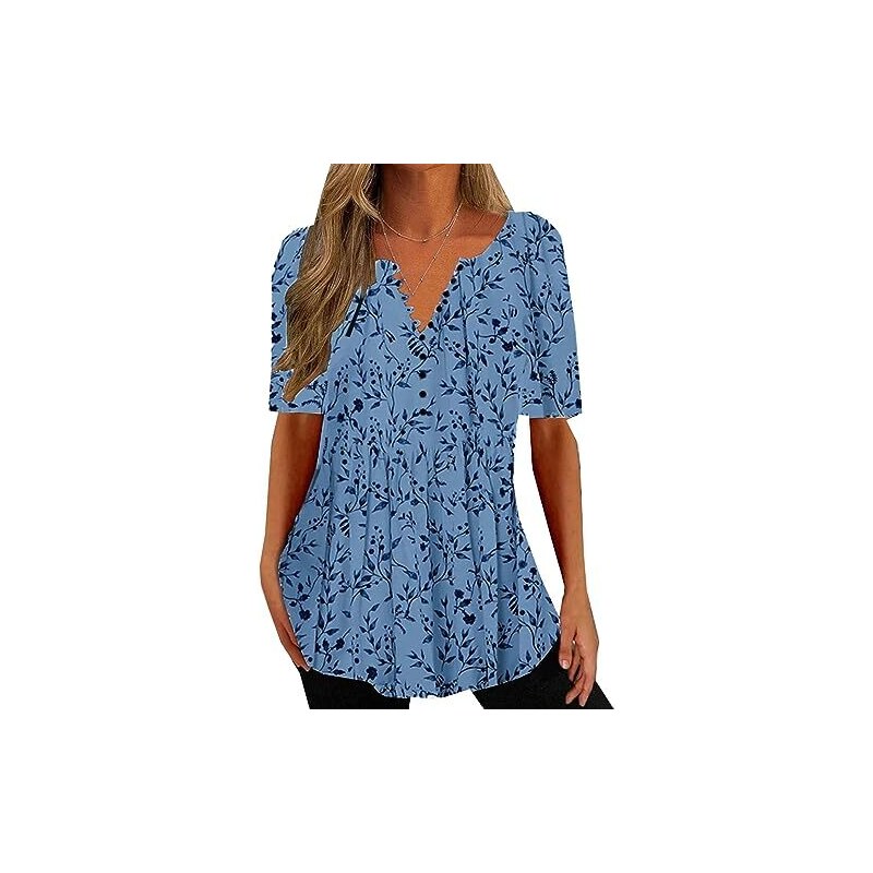 Top Estivi Da Donna Marca 0638 Camicetta In Chiffon A Righe Taglie Forti Camicia Da Ufficio Elegante Con Scollo A V A Maniche Corte Da 12,46 € | DHgate