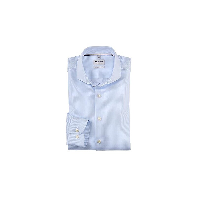 OLYMP Camicia Uomo Five.24. Seve – Body Fit, Maniche Lunghe, Colletto Kent, Tinta Unita, In Cotone Elastico (64% Cotone, 27% Poliestere, 9% Elastan) - 2