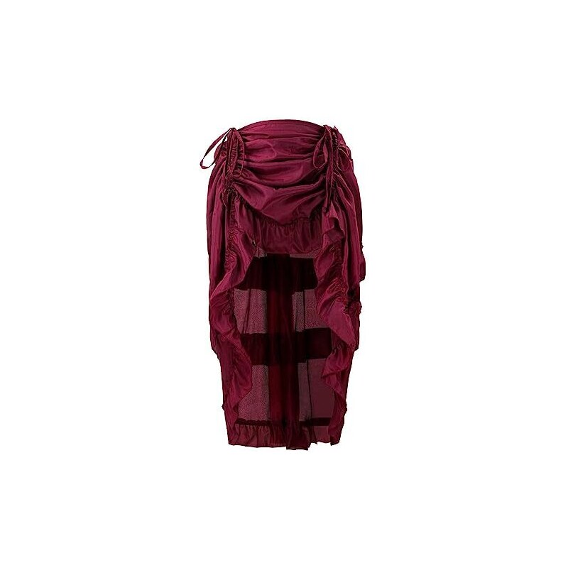 Gonna Lunga Hippy Gotica - Pieghettata, In Poliestere, Stile Medievale Steampunk Per Donna