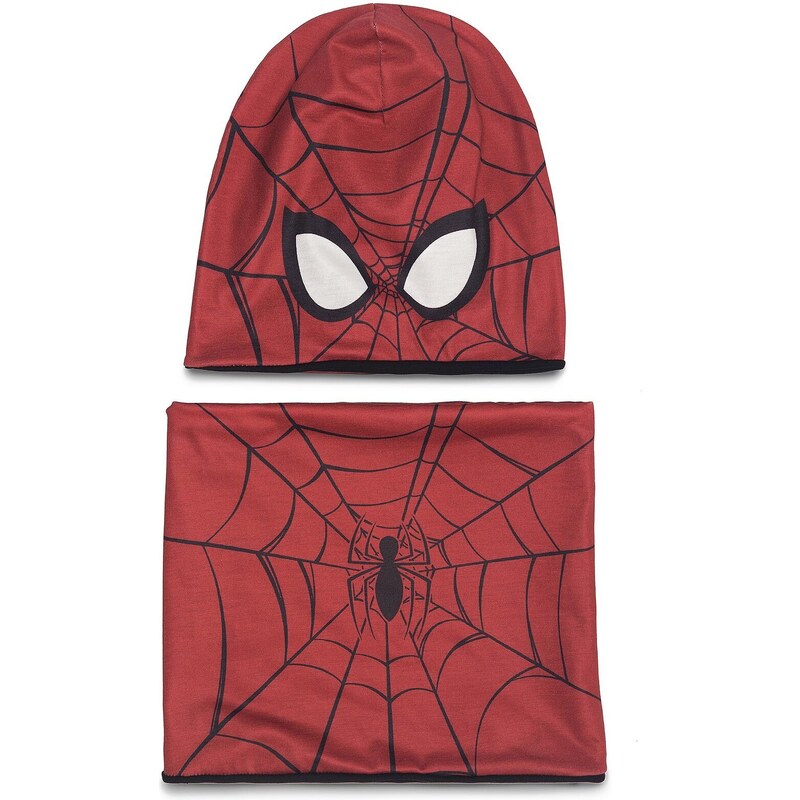 Bioworld Cappello Uomo Ultimate Spider-Man Web Slinger - Nero/Rosso, Taglia Unica, Ufficiale