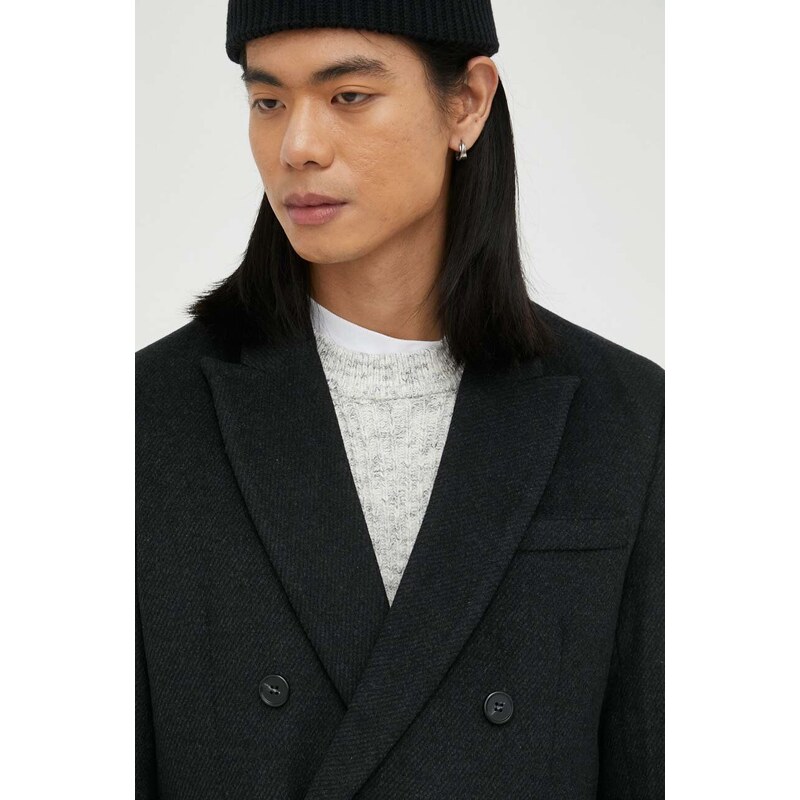 Bruuns Bazaar cappotto con aggiunta di lana