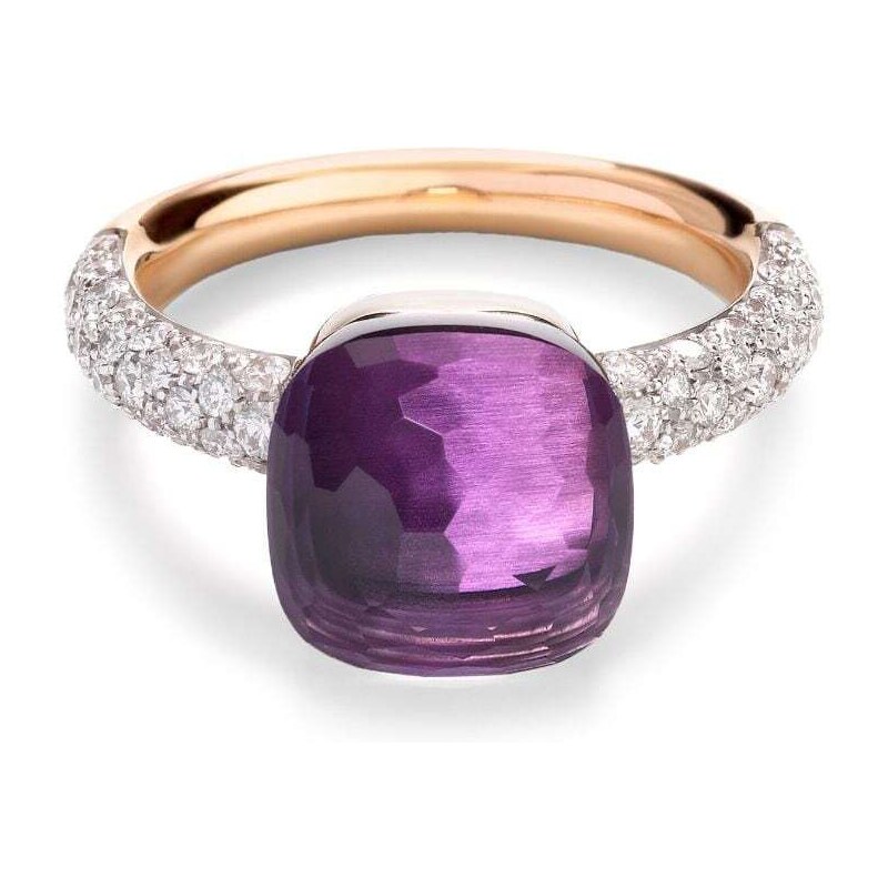 Anello Con Perla, Ametista E Quarzi Rosa In Argento - CreArti - Foto 7