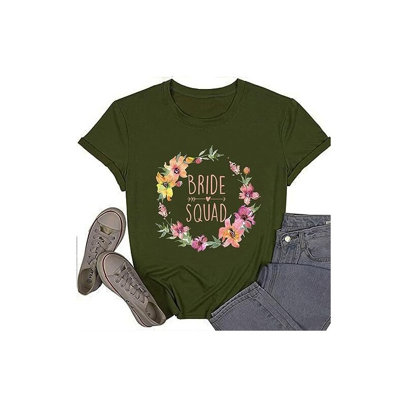 JPHCHSC T-Shirt da Damigella d'Onore per Addio al Nubilato per Addio al ...
