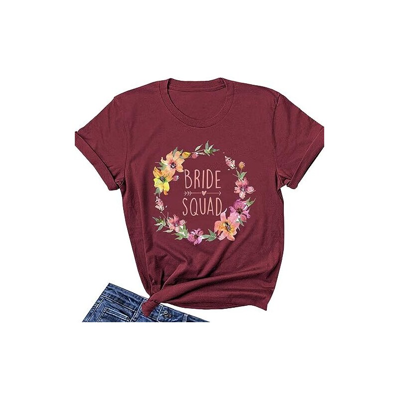 Maglietta Damigella D'Onore WOOD MEETS COLOR - 100% Cotone, Taglie S-2XL, Perfetta Per Matrimoni - Foto 2